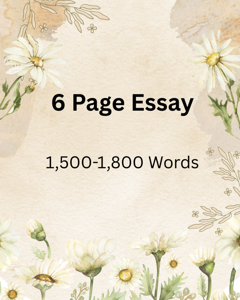 how many words is a 6 page essay