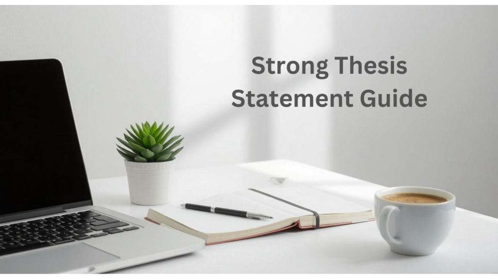 how to write a strong thesis statement