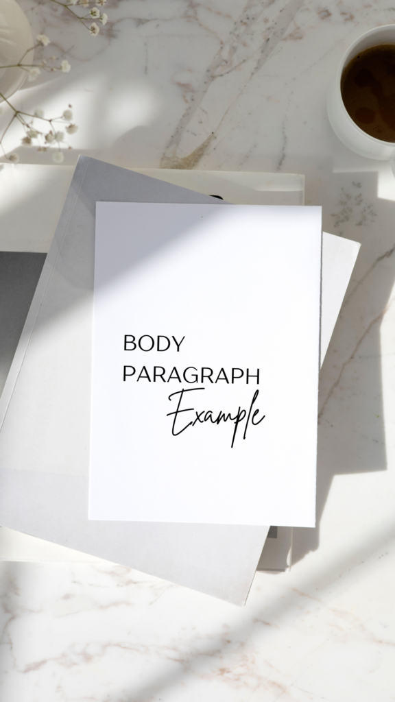 how to write body paragraphs example