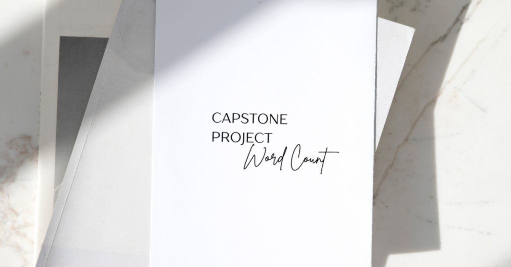 how many words is a capstone project