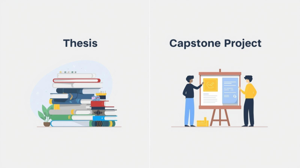 thesis vs capstone project
